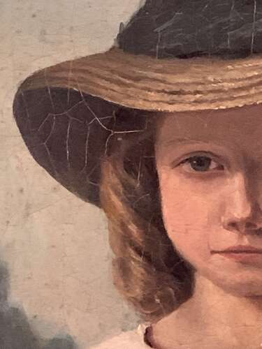 ENGLISH REGENCY SCHOOL YOUNG GIRL IN A HAT