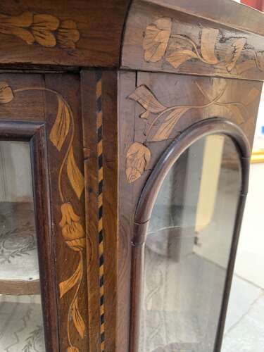 LATE 18th C DUTCH MARQUETRY WALL CABINET