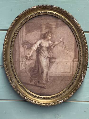 18th CENTURY STIPPLE ENGRAVING