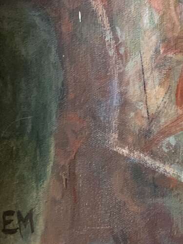 IMPRESSIONIST OIL -WOMAN ON SOFA