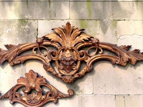 LARGE 18th CENTURY CARVED WALL ELEMENTS