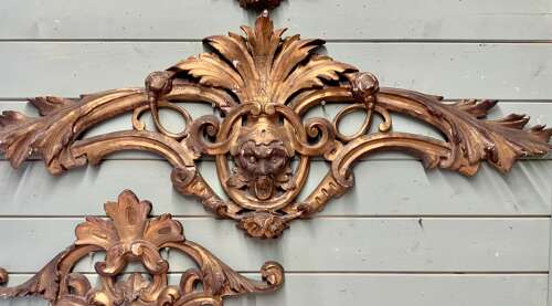 LARGE 18th CENTURY CARVED WALL ELEMENTS