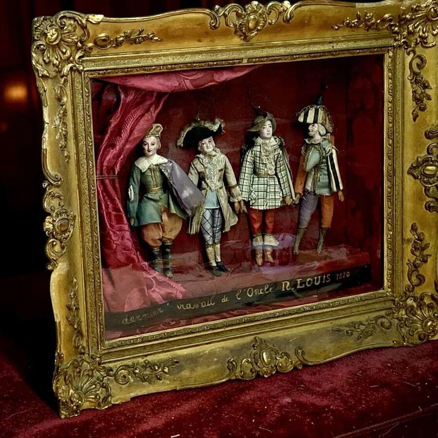 A RARE 19th C FRENCH THEATRICAL DIORAMA