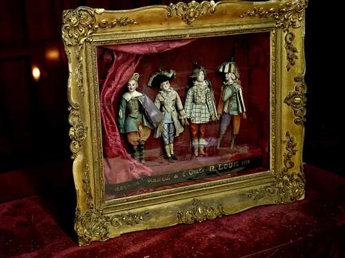 A RARE 19th C FRENCH THEATRICAL DIORAMA
